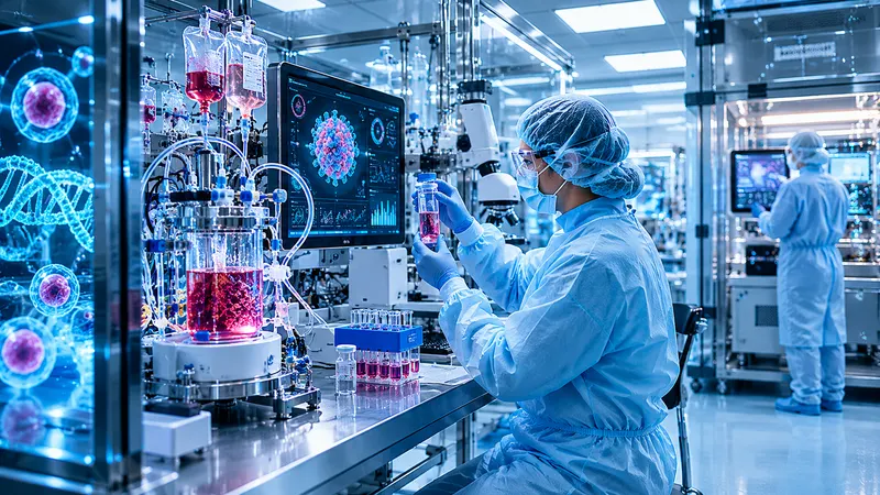 Cell therapy processing in a cleanroom