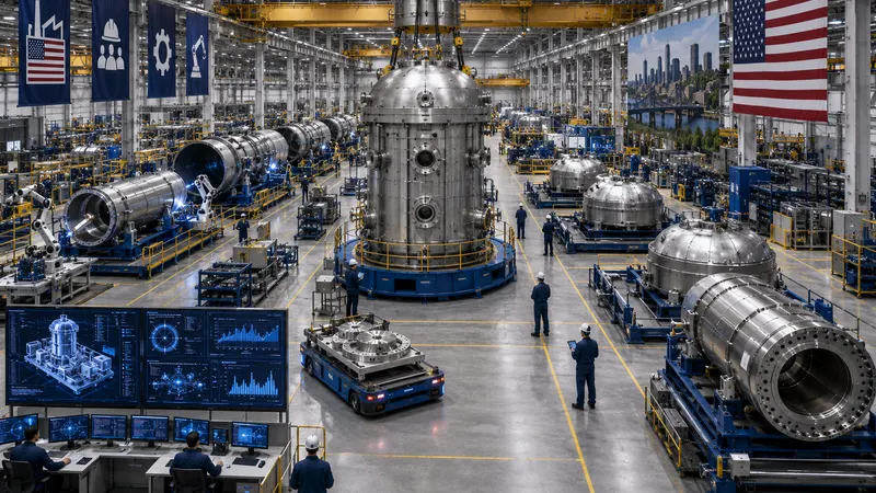 SMR module fabrication hall