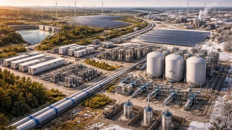 Large-scale hydrogen storage tanks