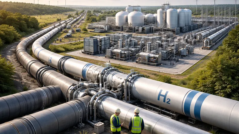 Hydrogen pipeline and underground storage facility