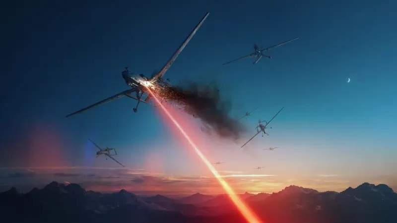 High-energy laser counter-drone system