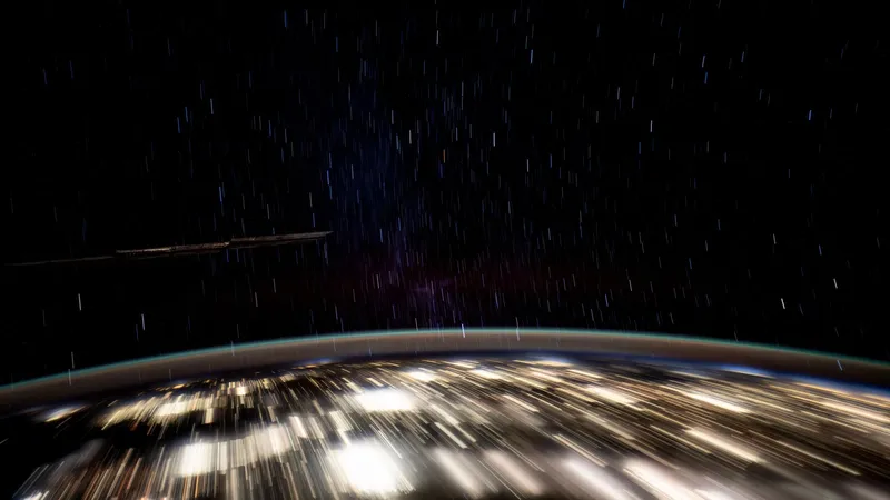 City lights at night seen from the International Space Station (NASA)