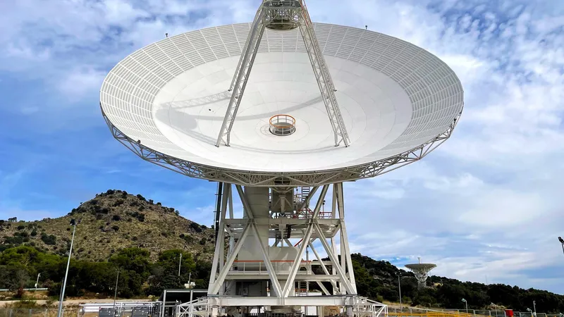 A large ground antenna of NASA's Deep Space Network (NASA/JPL-Caltech)