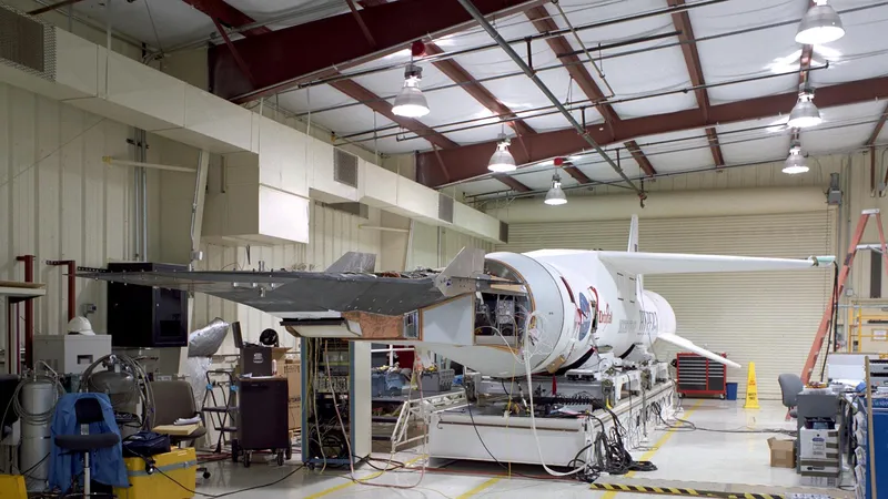 The X-43A hypersonic research vehicle on its booster (NASA)