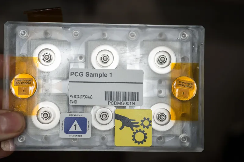 A protein crystal growth sample plate on the International Space Station (NASA)