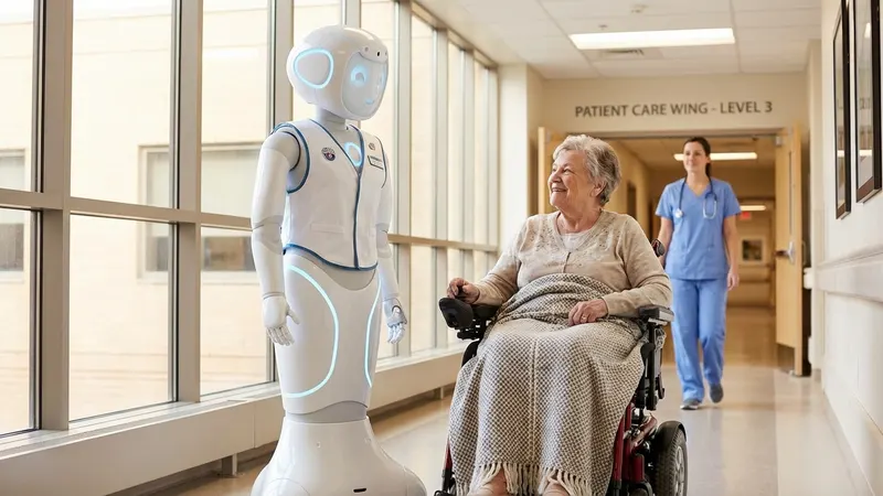 Care robot assisting an elderly person