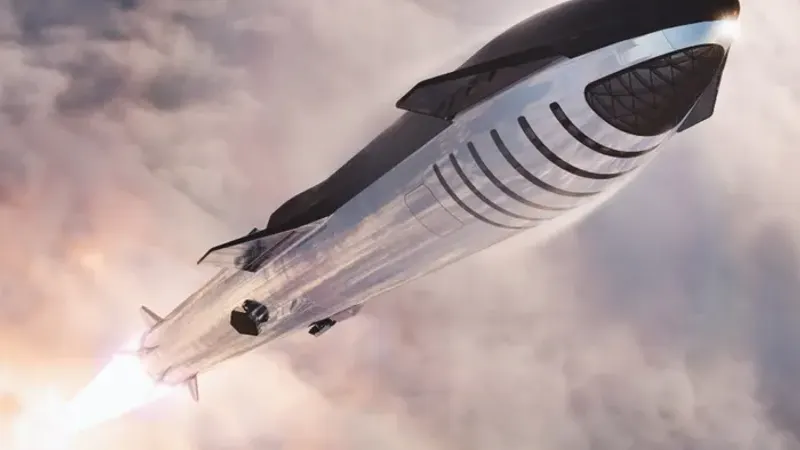 Starship on the pad