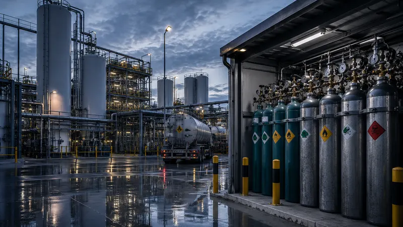 Ultra-high purity specialty gas cylinders and pipework