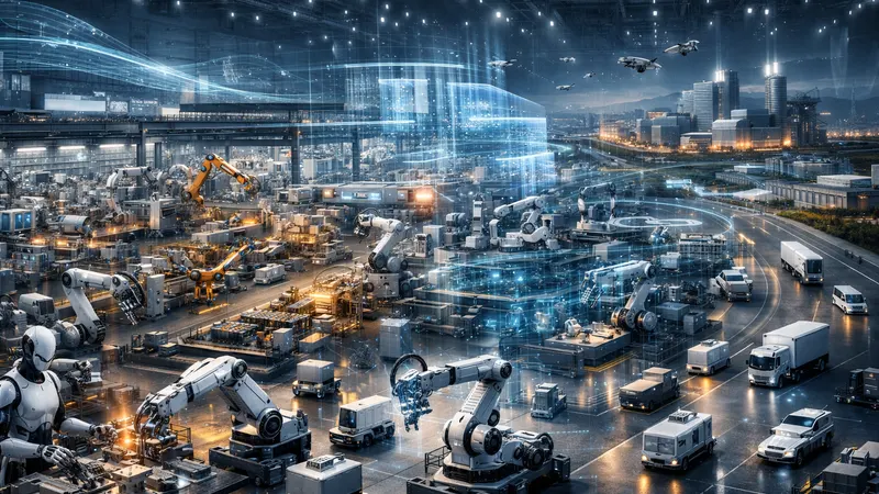 Humanoid robots on a manufacturing floor