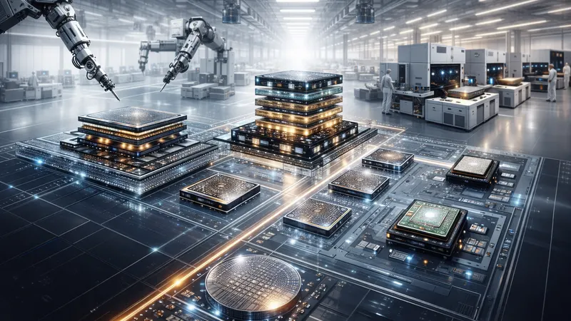 Robotic arm handling advanced packaging substrates in a cleanroom