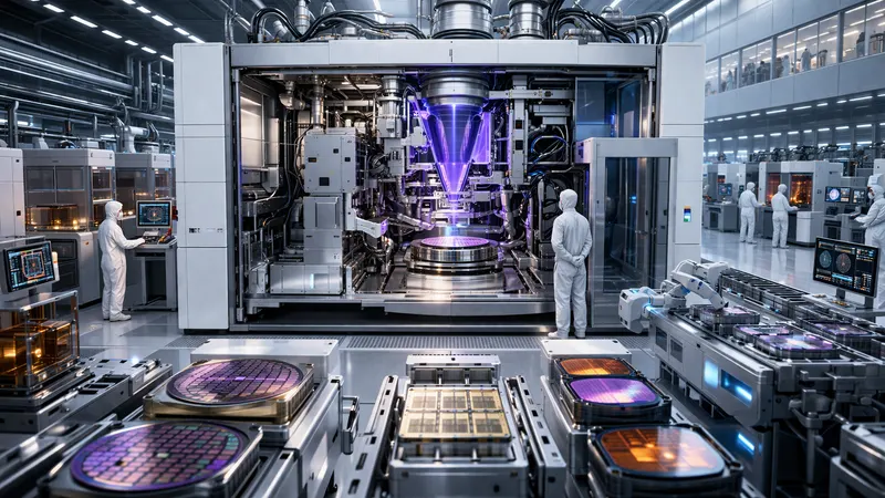 EUV lithography tool inside a cleanroom