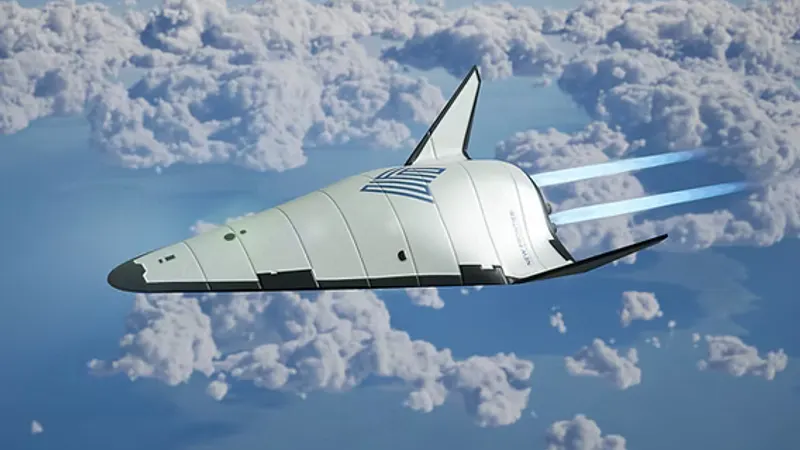 Hypersonic vehicle in high-speed flight