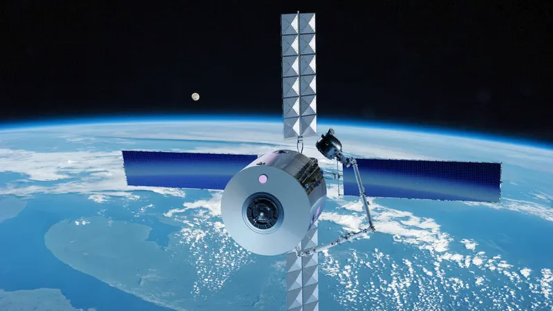 Commercial space station in orbit