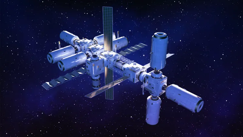 Commercial orbital station module